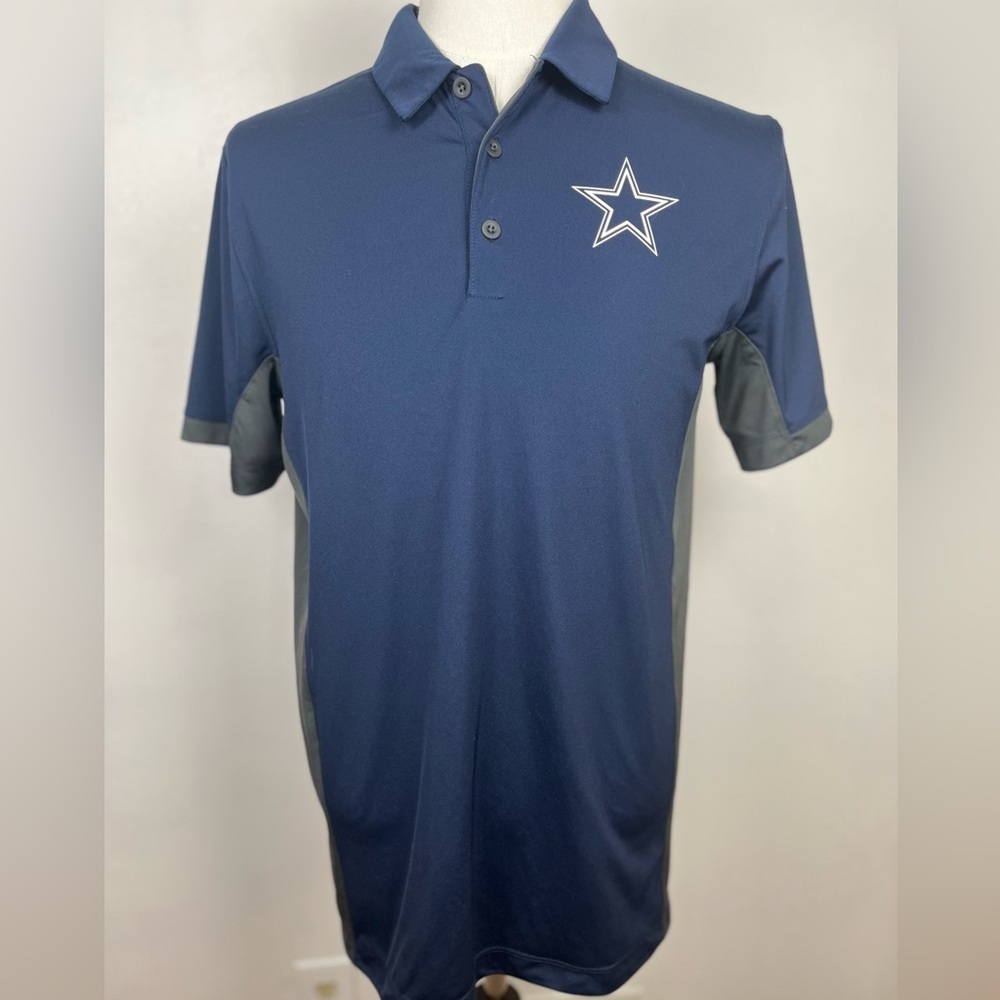 Dallas Cowboys Nike Dri Fit Navy Blue‎ Polo Shirt Size Medium